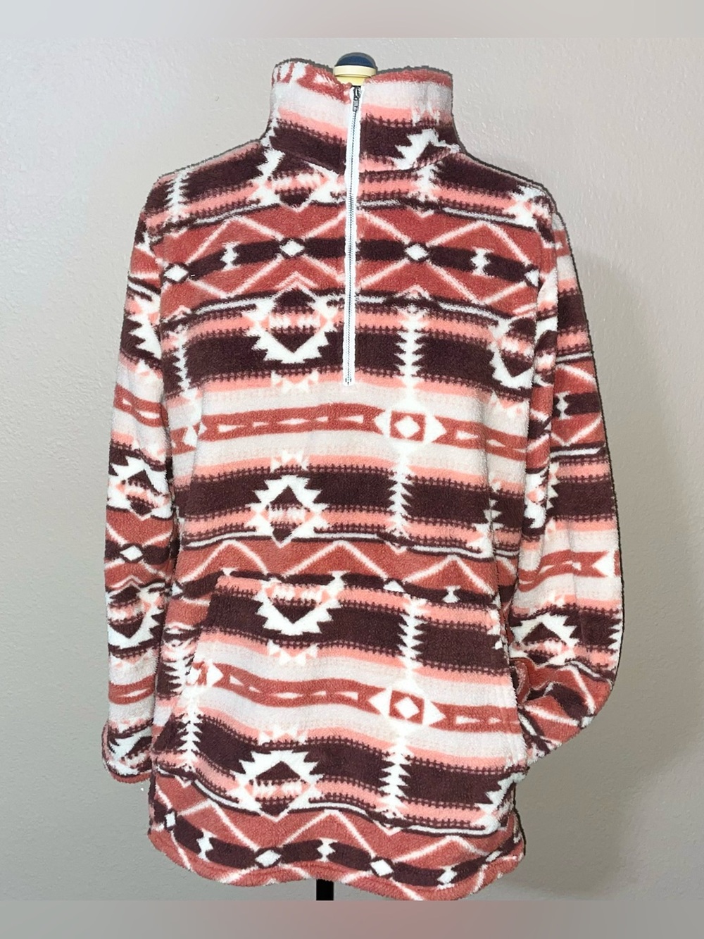 Pink Aztec Sherpa